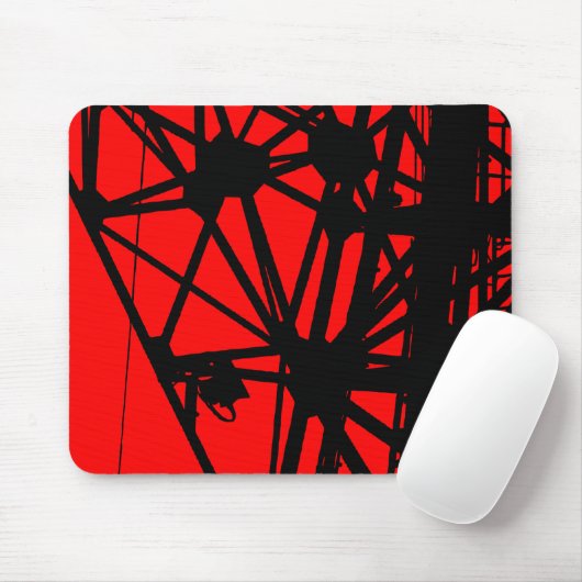 Funkmast - Rot Mousepad (Mit Mouse)