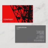 Funkmast - Rot Visitenkarte (Vorne/Hinten)