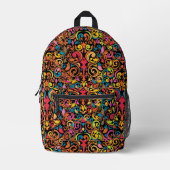 Funkmuster Bedruckter Rucksack (Vorderseite)
