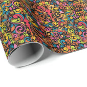 Funkmuster Geschenkpapier (Rolleneckpunkt)