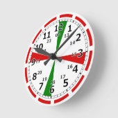 Funkraum-Uhr Clock-Alarmsignal Runde Wanduhr (Winkel)