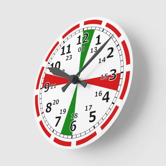 Funkraum-Uhr Clock-Alarmsignal Runde Wanduhr (Winkel)