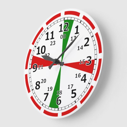 Funkraumuhr Große Wanduhr (Winkel)