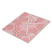 Funkrosa Grapefruitkeile Fliese (Seite)