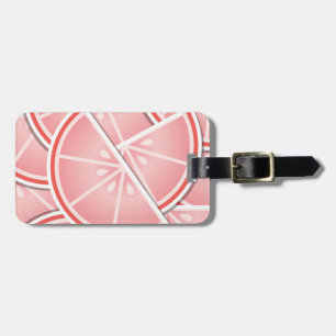 Funkrosa Grapefruitkeile Gepäckanhänger