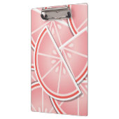 Funkrosa Grapefruitkeile Klemmbrett (Links)