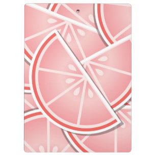 Funkrosa Grapefruitkeile Klemmbrett