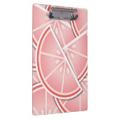 Funkrosa Grapefruitkeile Klemmbrett (Rechts)