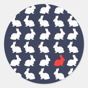 Funksche süße dreißig Kaninchen Hasen Aufkleber
