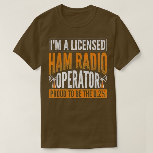 Funksender Ham Radio T-Shirt (Design vorne)