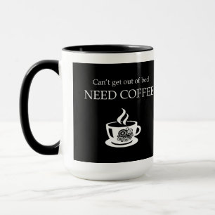 Funkt nicht ohne Kaffee Lustige Kaffeetasse