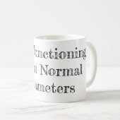 Funktion innerhalb der normalen Parameter Kaffeetasse (VorderseiteRechts)