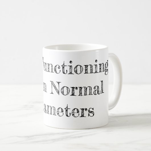 Funktion innerhalb der normalen Parameter Kaffeetasse (VorderseiteRechts)