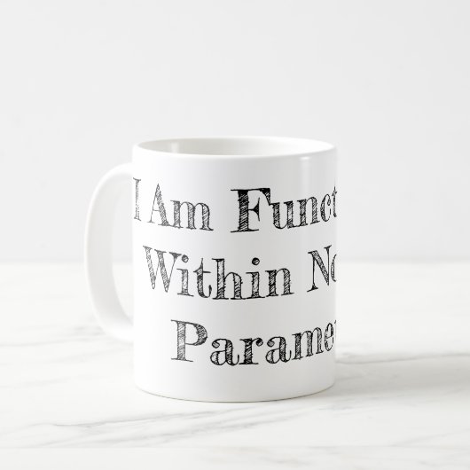 Funktion innerhalb der normalen Parameter Kaffeetasse (Vorderseite Links)