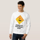 Funktion ist für Leute, die nicht Skydive tun Sweatshirt (Vorne ganz)