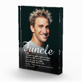 Funktionale Coole Fun Onkel Elegantes Skript Fotoblock (Rechts)
