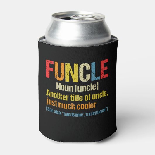 Funktionale Definition lustiges Geschenk für Onkel Dosenkühler (Kanne Vorderseite)