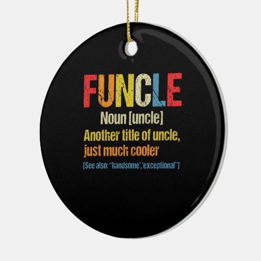 Funktionale Definition lustiges Geschenk für Onkel Keramik Ornament (Links)