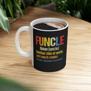 Funktionale Definition lustiges Geschenk für Onkel Zweifarbige Tasse