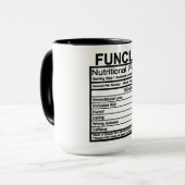 Funktionale Ernährungsdaten Tasse (Vorderseite Links)