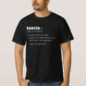 Funktionale Funny Oncle Definition T-Shirt (Vorderseite)
