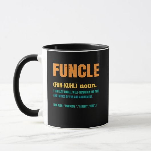 Funktionale Funny Oncle Definition Tasse (Links)