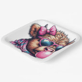 Funktionale Highland-Kuh-Papierplatte Pappteller (Gewinkelt)