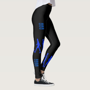 Funktionale Lauf-Jogging-Menschen-Silhouetten-Legg Leggings