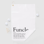 Funktionale Onkel Definition Moderner Spaß Golfhandtuch (Insitu)
