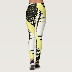 Funktionale Punkte-Linien-Bold-Leggings Leggings