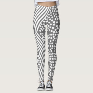 Funktionale Punkte-Linien-Bold-Leggings Leggings