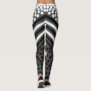 Funktionale Punkte-Linien-Bold-Leggings Leggings