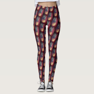 Funktionale rote leckere Ananas-Leggings Leggings