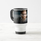 Funktionaler Cooler Spaß Onkel Modernes Foto Reisebecher (Vorderseite Links)