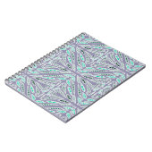 Funktionales Design Floral Geometrisch  Notizblock (Linke Seite)