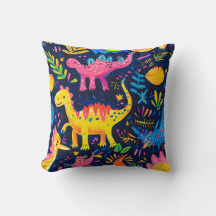 Funktionales Dinosaurier-Handbemaltes Farbpattern  Kissen