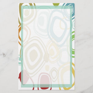 Funktionales Retro-Muster-Schreibwarenset Briefpapier
