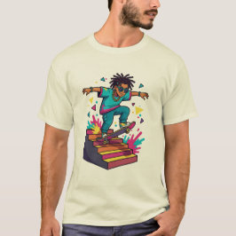 Funktionales Skater-Jungen-Grafik-T-Shirt  T-Shirt