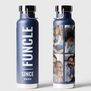 funktionell   Fun Onkel Custom Year 4 Foto Collage Trinkflasche