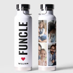 funktionell | Fun Onkel Individuelle Name Moderne Trinkflasche<br><div class="desc">Funktion - Fun Onkel Wasserflasche Das Design auf der Flasche ist mit modernem,  fett formatiertem Text ausgestattet,  der "Funktionell ( Spaß Onkel ) " sagt. Seine individuelle Natur macht es zu einem besonderen,  einzigartigen und nachdenklichen Geschenk für jeden Anlass.</div>