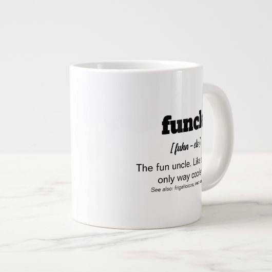 Funktionell, Fun Onkel Kaffee Tasse ist der bestst (Vorderseite Rechts)