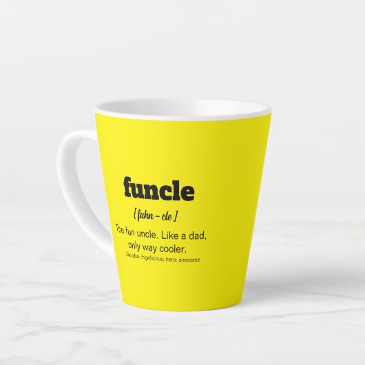 Funktionell, Fun Onkel verglasete Tasse ist der be (Linke Ecke)