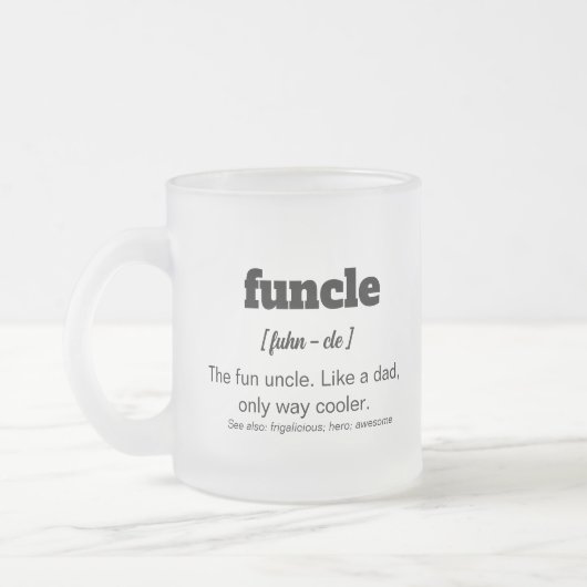 Funktionell, Fun Onkel verglasete Tasse ist der be (Links)
