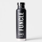funktionell | Fun Uncle Custom Year 4 Foto Black Trinkflasche (Links)