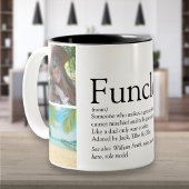 Funktionell, Onkel Definition 4 FotoCollage Zweifarbige Tasse