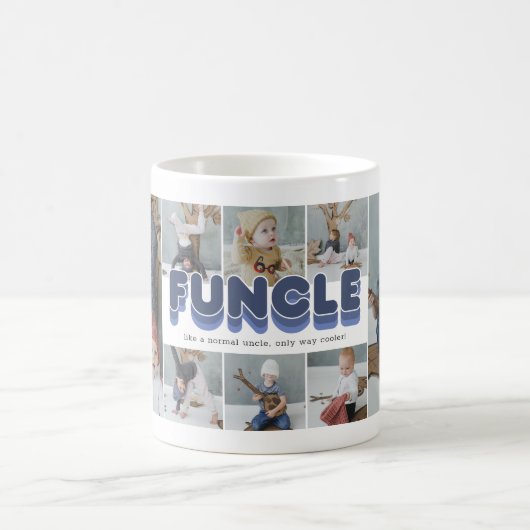 Funktionelle Coole Onkel-FotoCollage Kaffeetasse (Mittel)