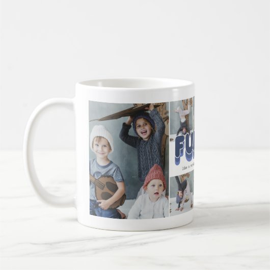 Funktionelle Coole Onkel-FotoCollage Kaffeetasse (Links)