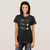 Funktionen Mathematischer Lehrer Lehre Schule Bild T-Shirt (Vorne ganz)