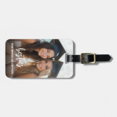 Funktionen mit Foto und benutzerdefiniertem Text - Gepäckanhänger (Vorderseite horizontal)