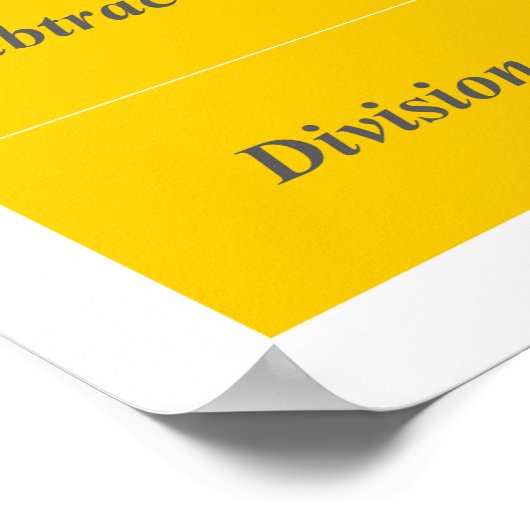 Funktionen Operationen Math Poster Chart (Ecke)